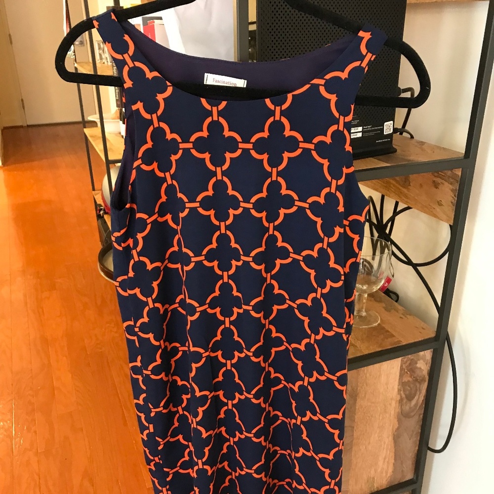 Fascination casual geometric pattern dress